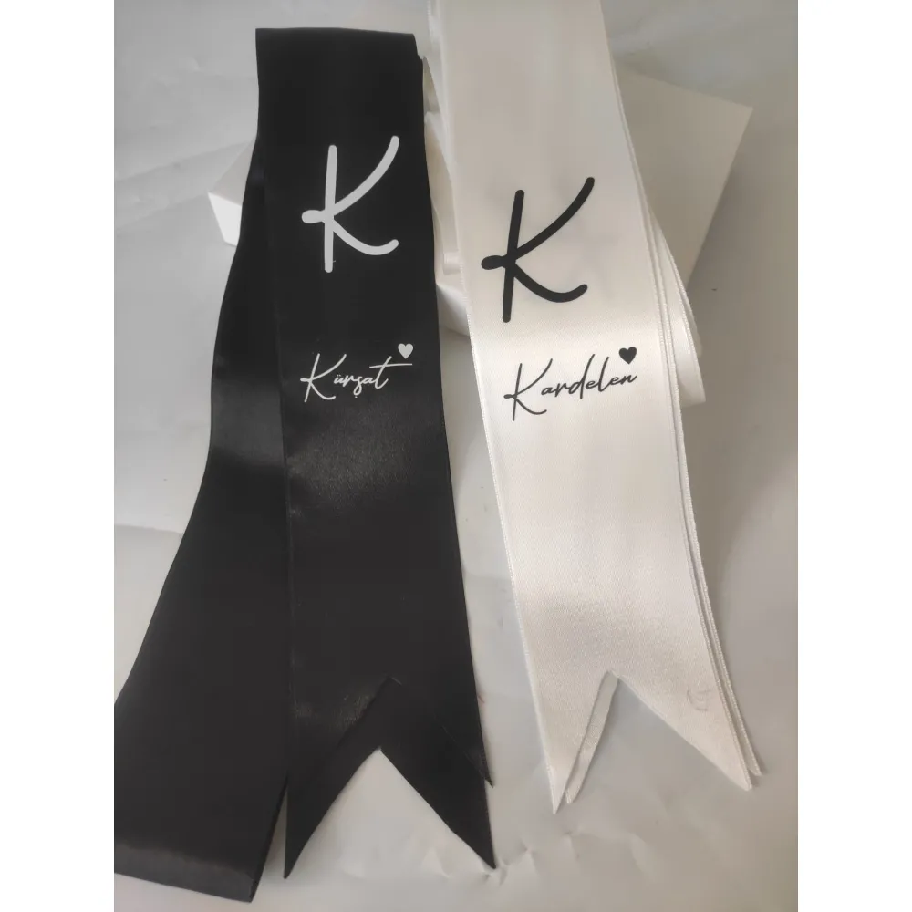 Takı Kurdale Siyah Beyaz